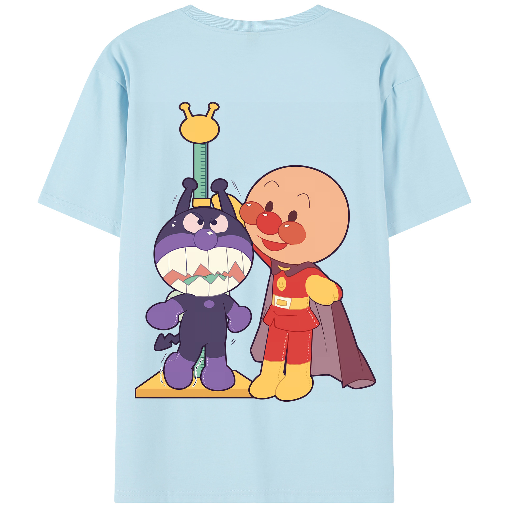 （画像用） アンパンマン Anpanman 綿100％半袖Tシャツ（背面プリント）